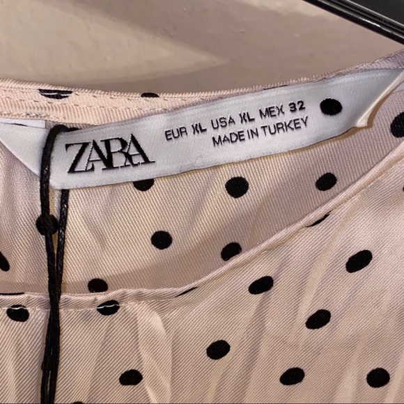 Last one * L * Zara Ecru Wrinkle Looks Dress NWT - Picture 15 of 15